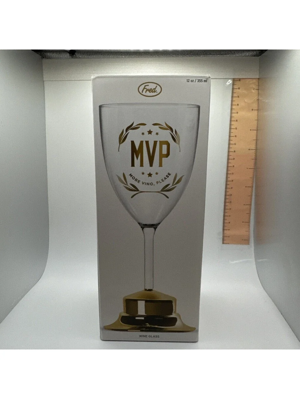 New-“MVP” More Vino Please Wine Glass - Plastic